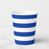 Blue Stripe Paper Cup Papieren Bekers (Achterkant)