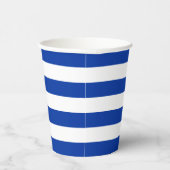 Blue Stripe Paper Cup Papieren Bekers (Rechts)