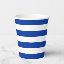 Blue Stripe Paper Cup