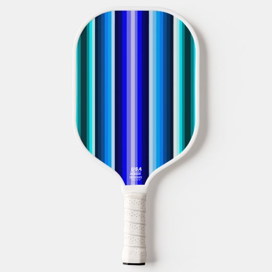 Blue Stripe Pickleball Paddle (Achterkant)