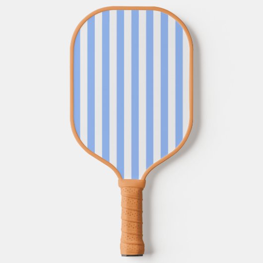 Blue Stripe Pickleball Paddle-Het Preppy Stuk Paddle (Voorkant)