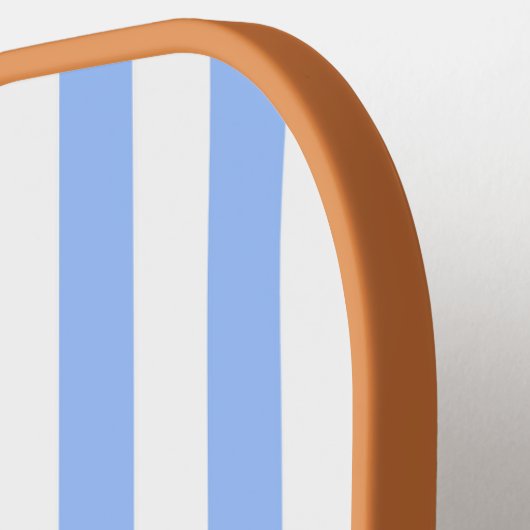 Blue Stripe Pickleball Paddle-Het Preppy Stuk Paddle (Links Detail)