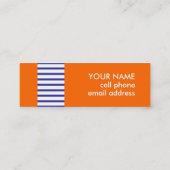 BLUE STRIPE PROFIELKAART CONTACTKAARTJE (Achterkant)