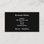 Blue Stripe-sjabloon voor visitekaartjes (Achterkant)