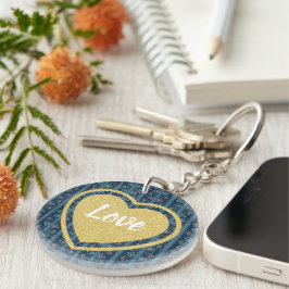 Blue Stripe Sleutelhanger van Dichteres Adiela Ako