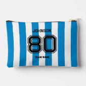 Blue Stripe Sports Team Aangepaste naam Team Etui (Achterkant)