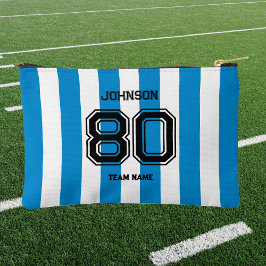 Blue Stripe Sports Team Aangepaste naam Team Etui