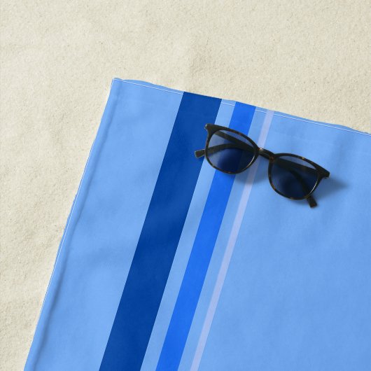 Blue Stripe Strandlaken (In situ)