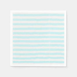 Blue Stripe Waterverf Simple Modern Servet