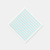 Blue Stripe Waterverf Simple Modern Servet (Hoek)