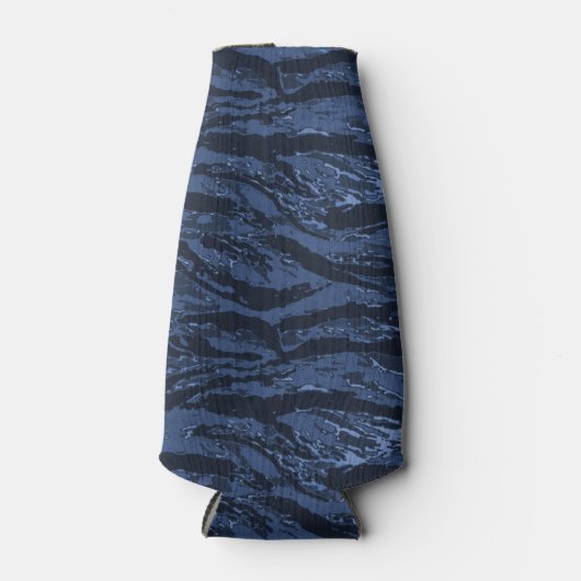 Blue Striped Camo Blikjeskoeler (Voorkant)