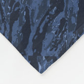 Blue Striped Camo Fleece Deken (Hoek)