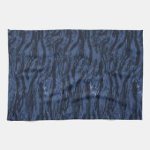 Blue Striped Camo Theedoek (Horizontaal)