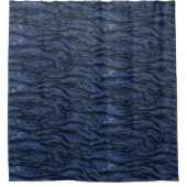 Blue Striped Camouflage Showgordijn Douchegordijn (Voorkant)
