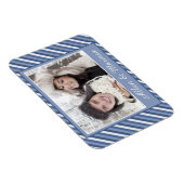 Blue Striped Custom Photo Flex Magneet (Rechterzijde)