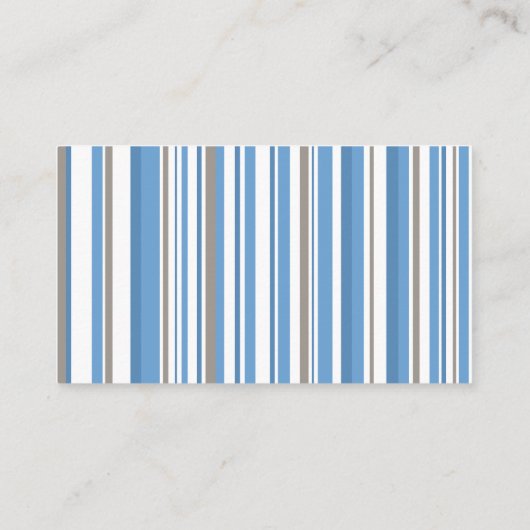 Blue Stripes Baby Boy Douche Luier Raffle Tickets Informatiekaartje (Achterkant)