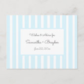 Blue Stripes Baby shower Advies, gebed Advieskaart (Voorkant)