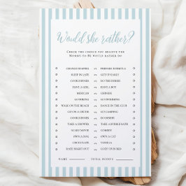 Blue Stripes Baby shower zou ze liever