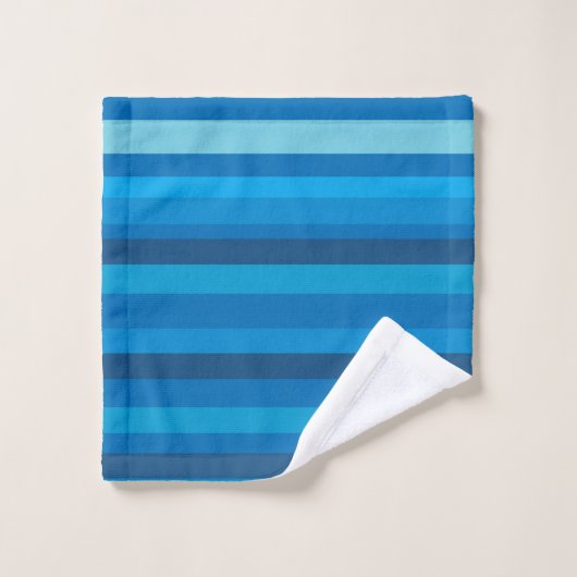 Blue Stripes Bathroom Towel Set Bad Handdoek (Wasdoekje)