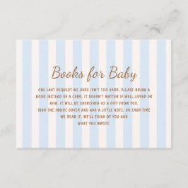 Blue Stripes Books for Baby Informatiekaartje