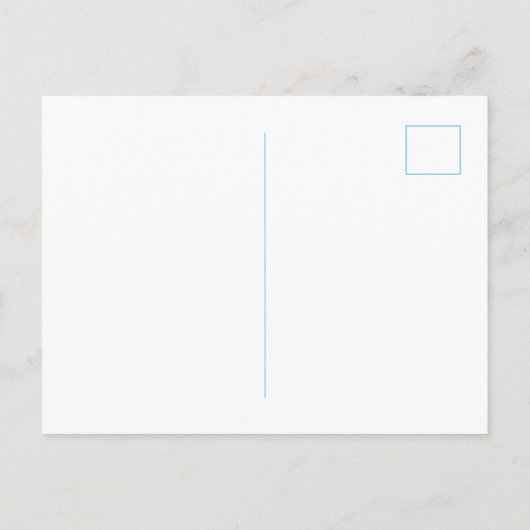 Blue Stripes Couples Personalized Statione Briefkaart (Achterkant)