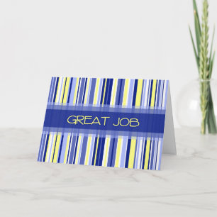 Blue Stripes dag Kaart voor administratieve profes
