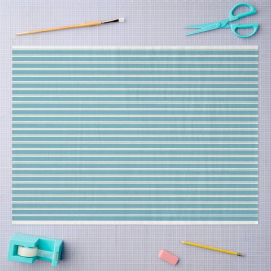 Blue Stripes Gift Wrap Tissue Paper Tissuepapier (Craft)