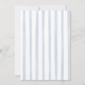 Blue Stripes handgetekende Poppin Bottles Baby sho Kaart (Achterkant)