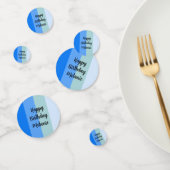 Blue Stripes Happy Birthday Confetti (Groep)