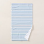 Blue Stripes Initialen Badhanddoek Set Bad Handdoek (Handdoek)