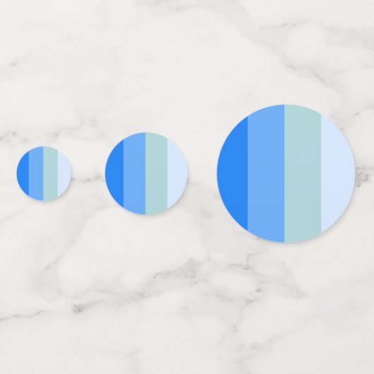 Blue Stripes Maritime Confetti (Voorkanten)