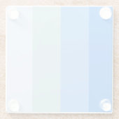 Blue Stripes Maritime Glazen Onderzetter (Achterkant)