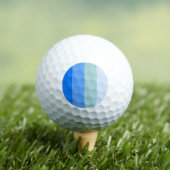 Blue Stripes Maritime Golfballen (Insitu Shirt)