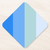 Blue Stripes Maritime Kartonnen Onderzetters (Voorkant)