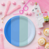 Blue Stripes Maritime Papieren Bordje (Feest)