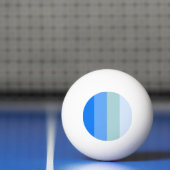 Blue Stripes Maritime Pingpongbal (Net)
