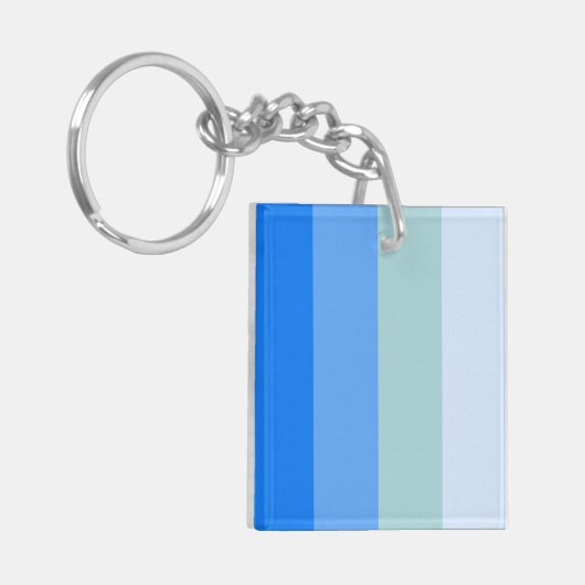 Blue Stripes Maritime Sleutelhanger (Voorkant Links)