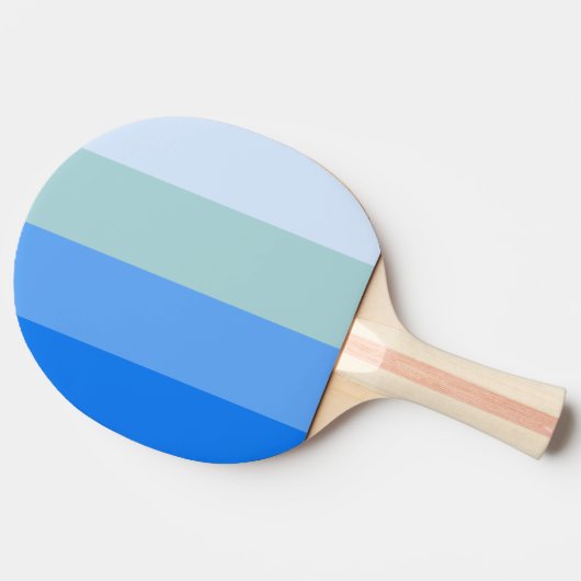 Blue Stripes Maritime Tafeltennisbatje (Zijkant)
