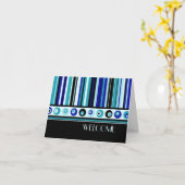 Blue Stripes medewerker Welkom bij de Team Kaart (Gele Bloem)