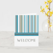 Blue Stripes medewerker Welkom bij de Team Kaart (Gele Bloem)