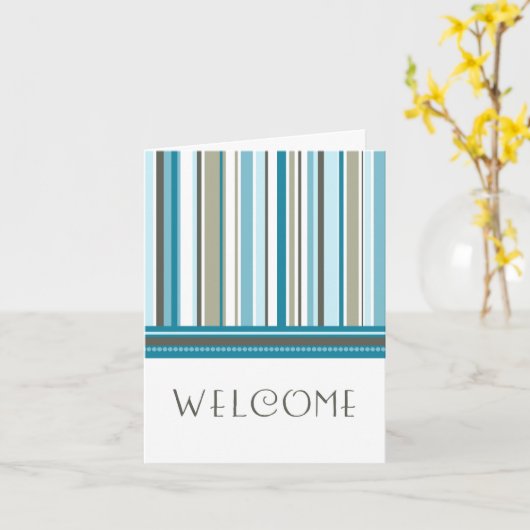 Blue Stripes medewerker Welkom bij de Team Kaart (Gele Bloem)