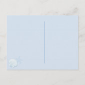 Blue Stripes Nautical Wedding Save the Date Aankondigingskaart (Achterkant)