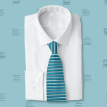 Blue Stripes Patroon Stropdas<br><div class="desc">Een klassiek dun strepenpatroon met vier verschillende tinten blauw. Ideaal om te draag voor elke gelegenheid. © ArianeC Illustraties-Alle rechten voorbehouden</div>