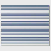 Blue Stripes Pattern Cadeaupapier (Vlak)