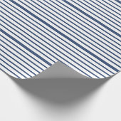Blue Stripes Pattern Cadeaupapier (Hoek)