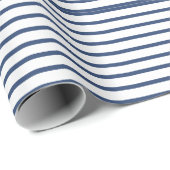 Blue Stripes Pattern Cadeaupapier (Rol Hoek)