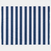 Blue Stripes Pattern Fleece Deken (Voorkant (Horizontaal))