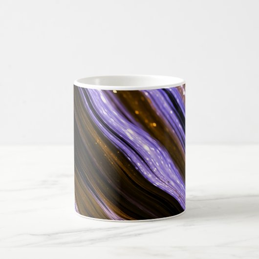 Blue Stripes Pattern Koffiemok (Center)