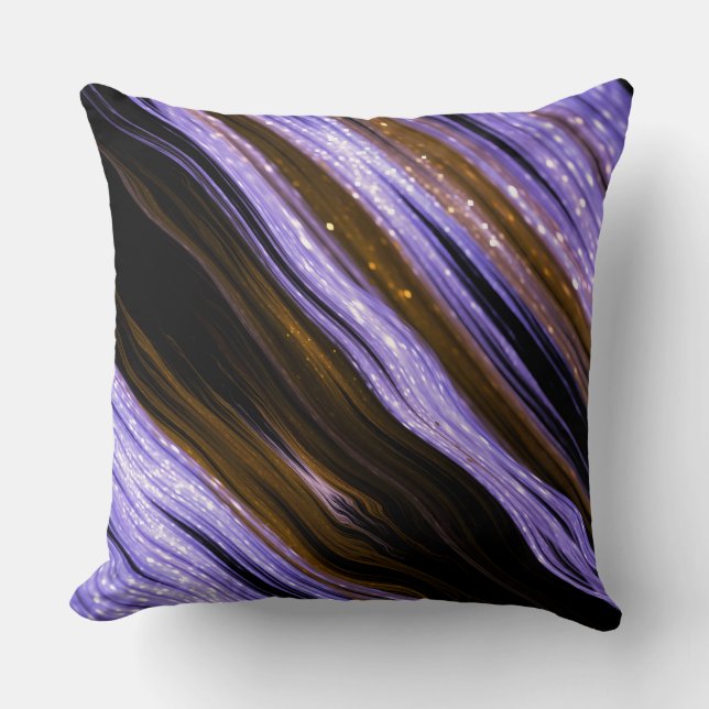 Blue Stripes Pattern Kussen (Voorkant)
