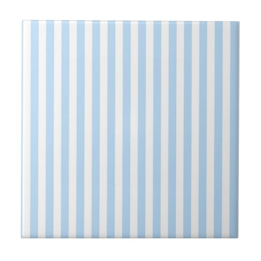 Blue Stripes Pattern Minimal Modern Summer Tegeltje (Voorkant)